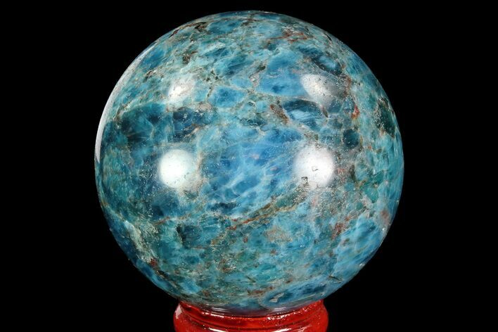Bright Blue Apatite Sphere - Madagascar #83321
